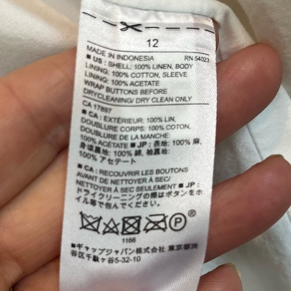 Banana Republic Women's White 100% Linen Blazer Sz 12 2 Button Front Coastal - Picture 2 of 15